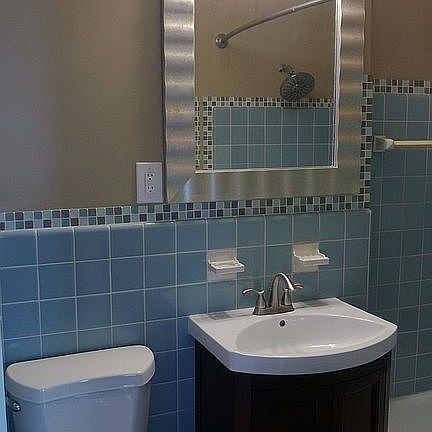 Bathroom with Glass Tile