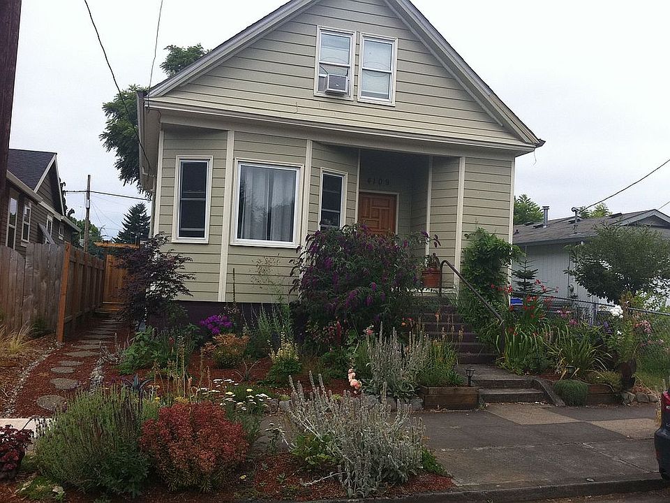 Front of house with xeriscaped garden