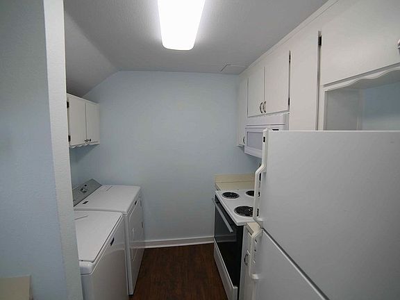 washer dryer in kitchen