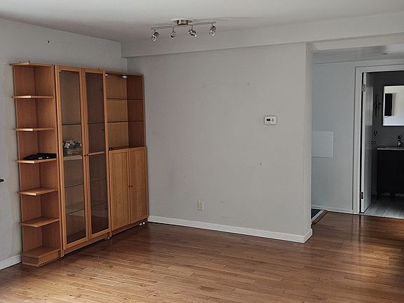 Dining area. Hutch is great for storage.