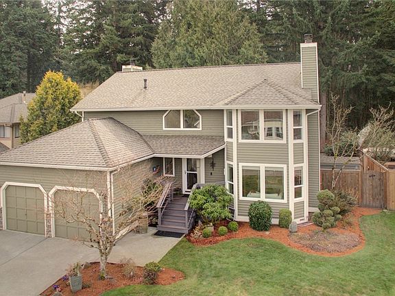 Deep 2 car garage attached to the front of the house