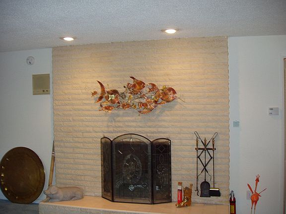 Fireplace in living room