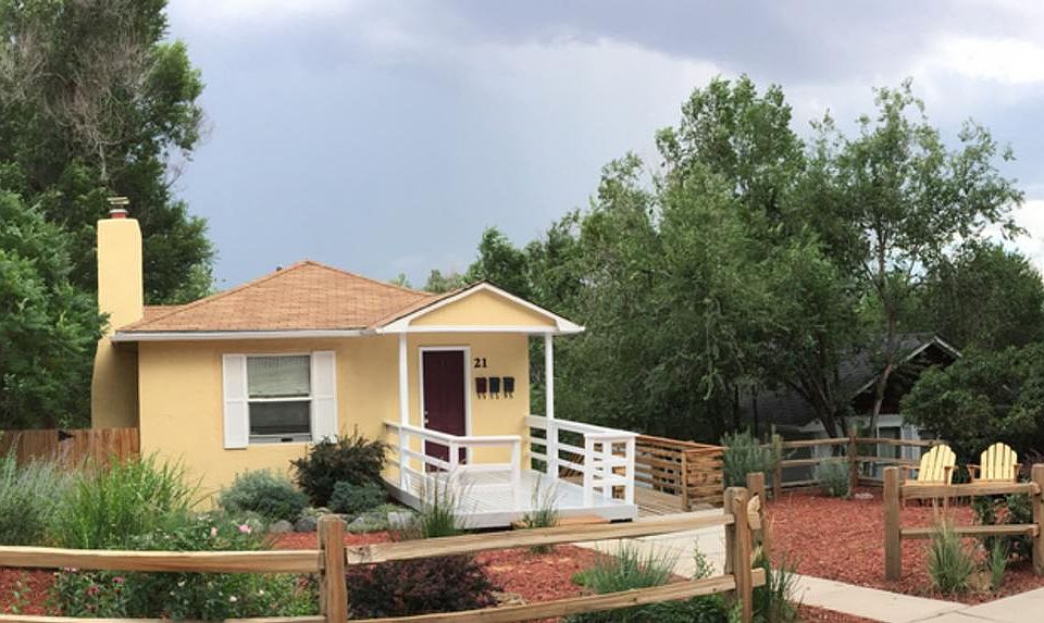 Street view of the property. Steps down the right side to get to unit 2.