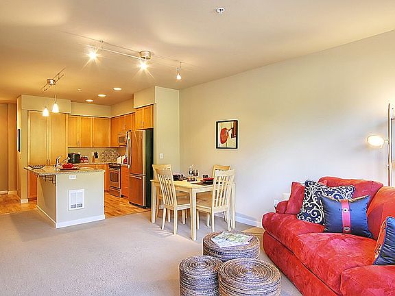 Bright open floor plan...plenty of natural light. French door off living room leads to patio.