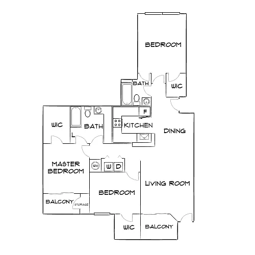 Floor plan Design 3B