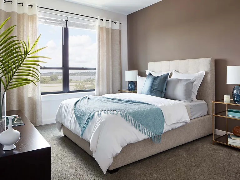 Turn this peaceful bedroom into your perfect sanctuary