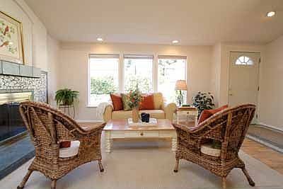 Vaulted Ceilings w/ Two Skylights in Liv/Din Area