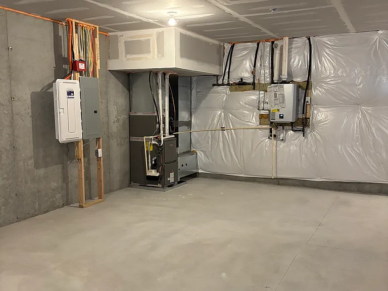 Unfinished Basement for Storage