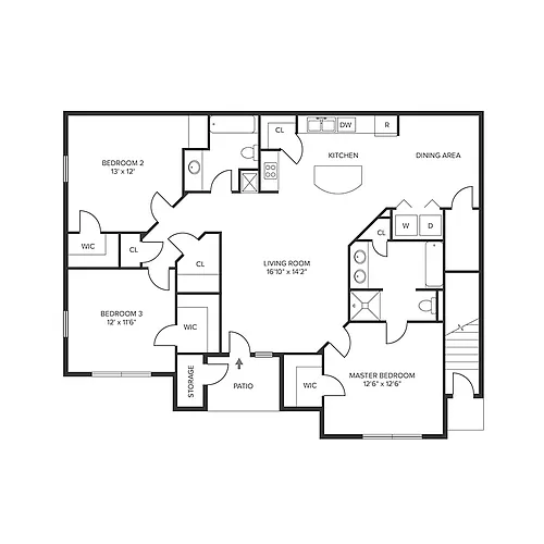 Floor plan Chateaux I