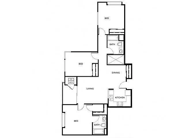 Floor plan Plan A (Milano)