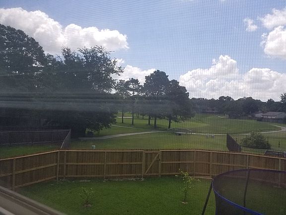Backyard view of park