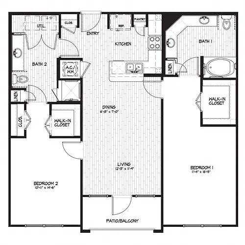 Floor plan B3 - Harbor Shores I