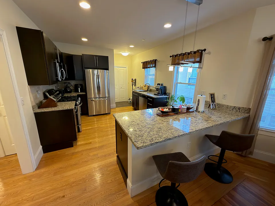 View from Dining area into Kitchen
