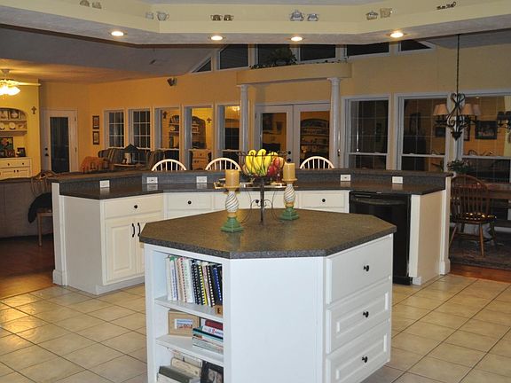 Open kitchen with island