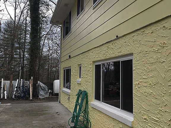 Patio at back of house