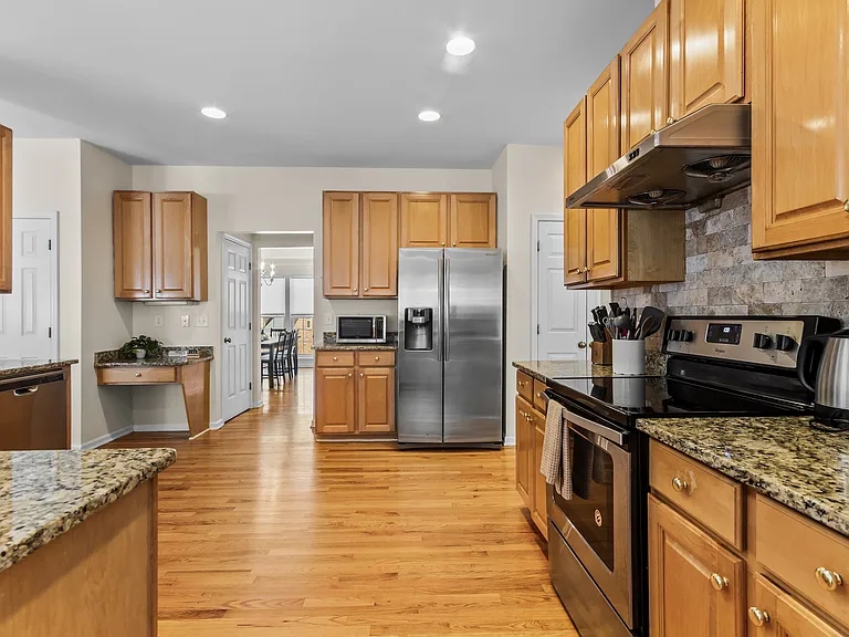 Fully equipped with appliances, dishes and cookware