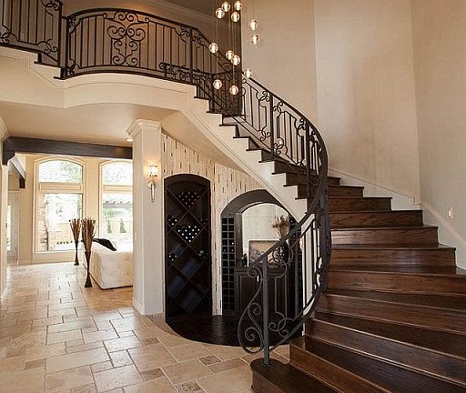 Majestic foyer with Bocci chandelier