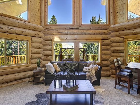 Northern view from great room. Large windows allow for a lot of light with soaring ceilings. 