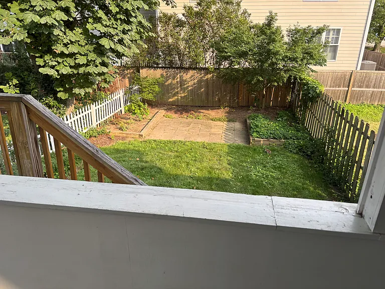 View of Backyard from the back porch
