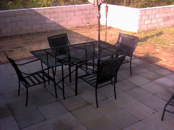 Lovely Slate Patio for outdoor entertaining