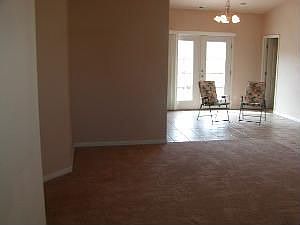 Looking from living room to dining area