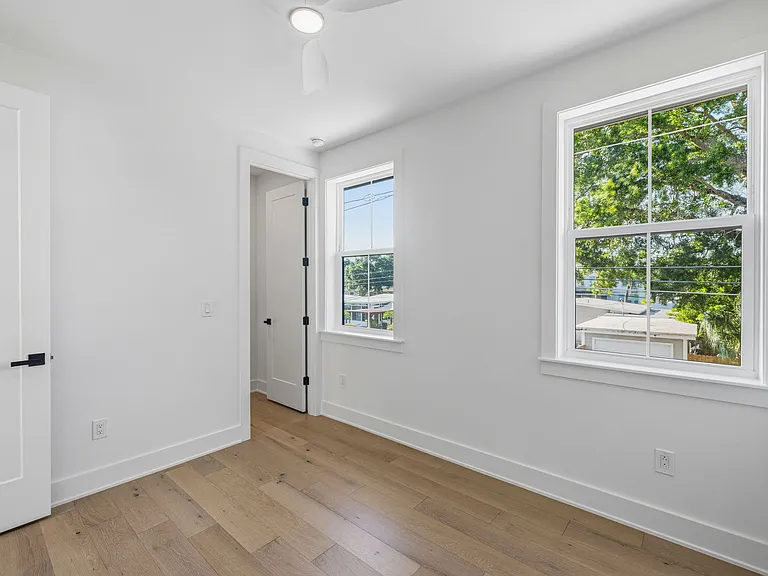 Bedroom with walk in closet