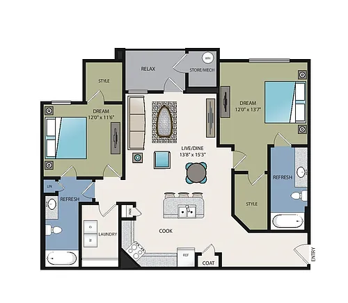 Floor plan B2I