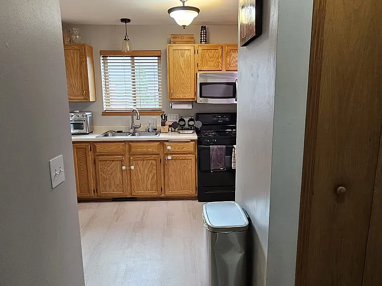 hallway to kitchen from front door