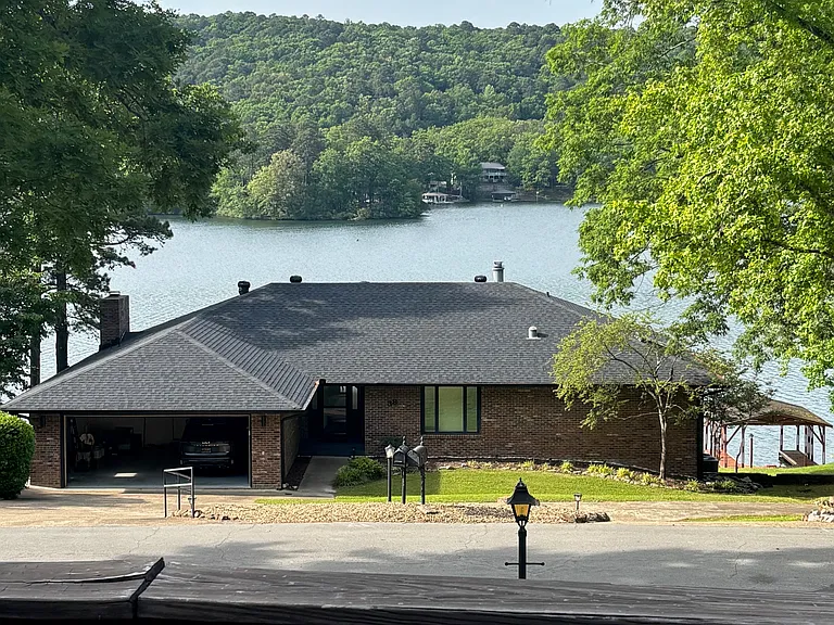 view of lake from the front