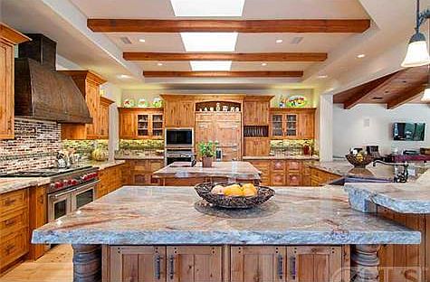 Custom Kitchen with Mango wood center iland - fit for a chef