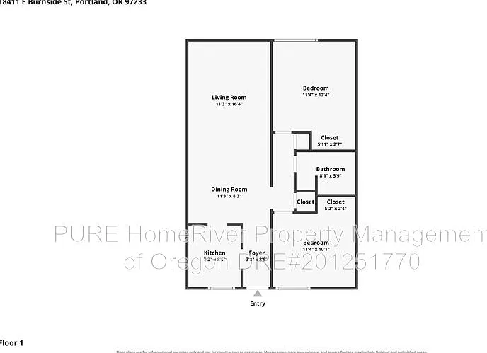 2 bed, 1.0 bath, 800 sqft, $1,195 — Photo 3