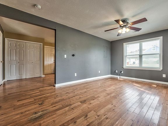 Living room with hardwood floors