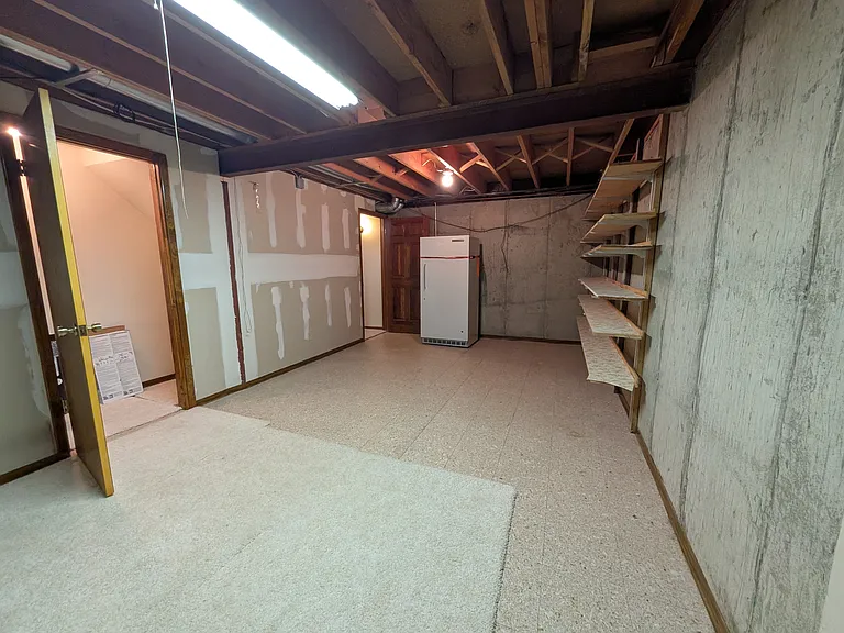 Basement storage room