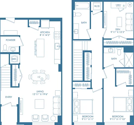 B19THD | 3x2.5 | 1526 sq ft B19THD | 3x2.5 | 1526 sq ft