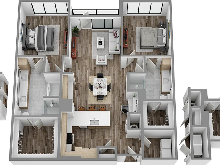 R: 2 bed / 2 bath R: 2 bed / 2 bath