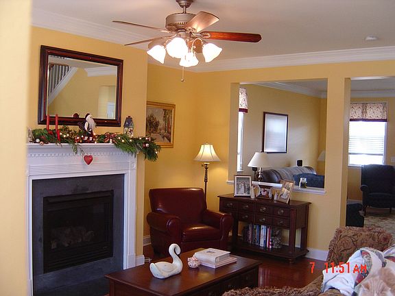 Family Room with gas fireplace
