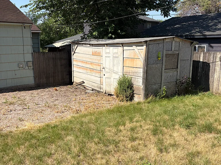 Shed in back yard