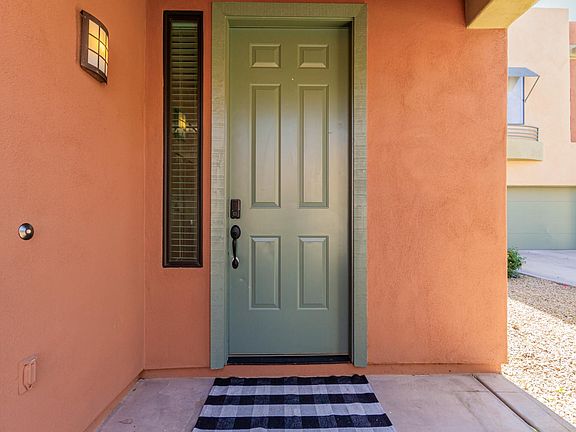 Entry way with electronic keypad, that can be locked/unlocked from your phone.