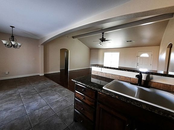 Open kitchen, living and dining