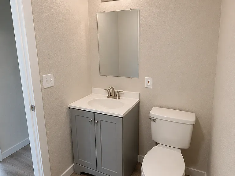 New Vanity, Mirror, and Light!