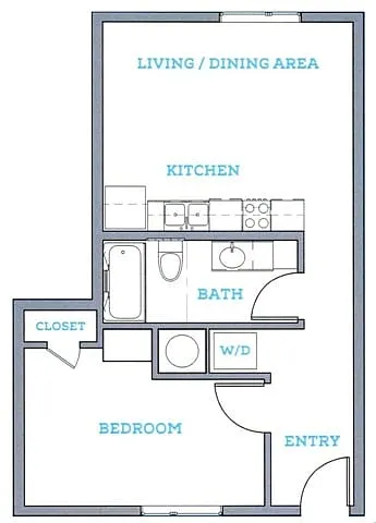 Floor plan 1X1