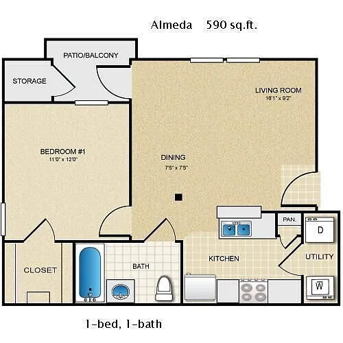 Floor plan Almeda