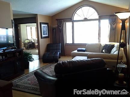 Living room view from front door