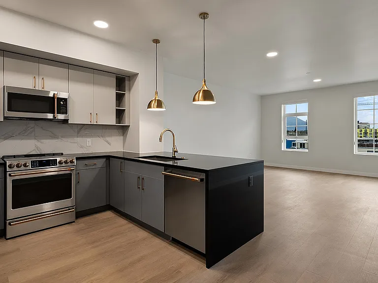 Slate | Kitchen and Living room - view2