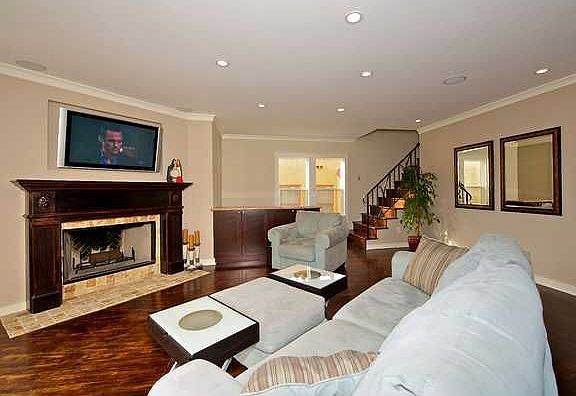 Living Room - Beautiful Fireplace!