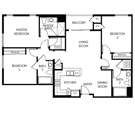 Floor plan 3C