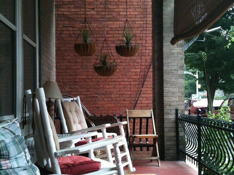 Porch view. All tenants can use it.