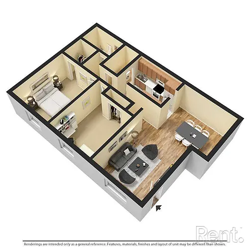 Floor plan 2 BED 1 BA