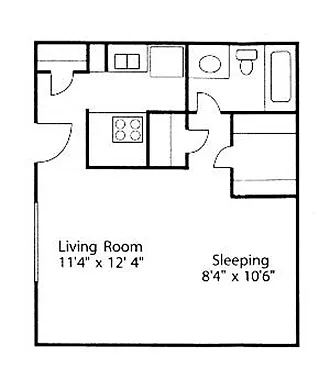 Floor plan Studio
