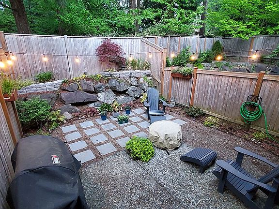 Backyard Patio with Garden